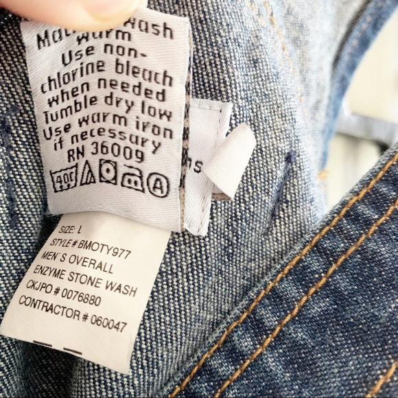 Vintage CK CALVIN KLEIN JEANS Baggy Denim Overalls - Picture 10 of 11